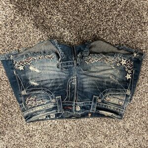 Miss Me Distressed Denim Shorts